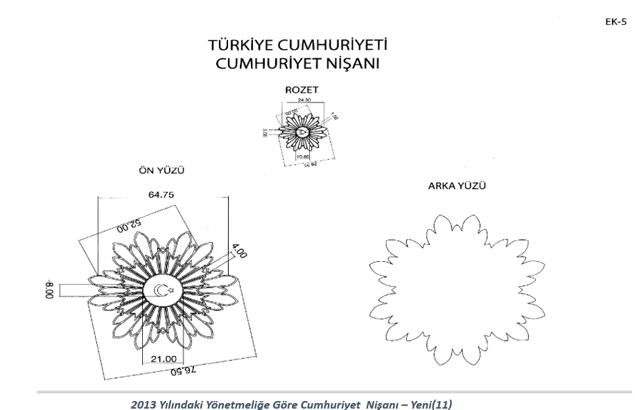 Yeni Cumhuriyet Nişanı Modeli